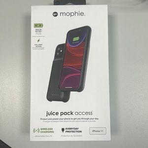 Mophie Cell Phone Case/Charger for IPhone 11.  NEW NEVER USED.